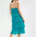 Anthropologie Dresses | Anthropologie Tiered Ruffle Midi Dress | Color: Blue/Green | Size: L