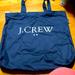 J. Crew Bags | Jcrew Navy Tote Bag | Color: Blue/White | Size: Os