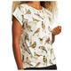 DEDICATED - Women's T-Shirt Visby Autumn Birds - T-Shirt Gr XL beige