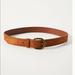 Anthropologie Accessories | Anthropologie Embroidered Leather Belt | Color: Brown/Gold | Size: S(29”-35”)