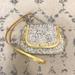 Nine West Bags | Gold And Silver Sequin Crossbody Bag By Nine West With Chain Detailing On Strap. | Color: Gold/Silver | Size: Os