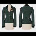Anthropologie Jackets & Coats | Anthropologie Green Sweater Blazer | Color: Green | Size: M