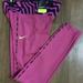 Nike Bottoms | Nike Big Girl's One Training Leggings Tights Nwt | Color: Pink | Size: Sg