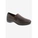 Women's Slide-In Flat by Ros Hommerson in Brown Leather (Size 6 M)