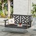 Alejandro Outdoor Acacia Wood Outdoor Hanging Porch Swing by Christopher Knight Home