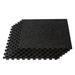 We Sell Mats 24" L x 24" W x 0.375" Rubber Tile Rubber in Black | 24 H x 24 W x 0.375 D in | Wayfair VRX-24LGFLEC1-10M