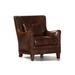 Club Chair - Maitland-Smith Vermont 30" W Top Grain Leather Club Chair Leather/Genuine Leather in Brown | 35 H x 30 W x 37 D in | Wayfair