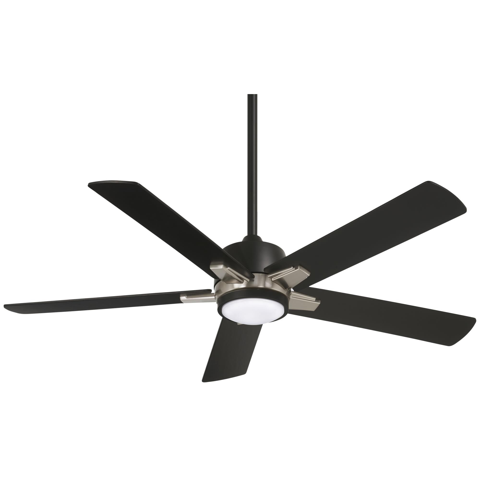 Minka Aire Stout 54 Inch Ceiling Fan with Light Kit - F619L-CL/BN