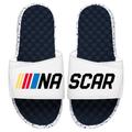 Men's ISlide White/Navy NASCAR Logo Americana Slide Sandals