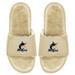 Men's ISlide Tan Miami Marlins Dune Faux Fur Slide Sandals