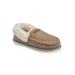 Women's Faux Wool Felted Mocassin Slippers by GaaHuu in Tan (Size LARGE 9-10)