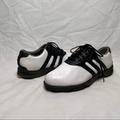 Adidas Shoes | Adidas Z-Traxion Men's Golf Shoes Size 8 White Black Cleats Adiprene Comfort Euc | Color: Black/White | Size: 8