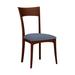 Copeland Furniture Ingrid Side Chair Genuine Leather in Blue | 37.5 H x 19.75 W x 22 D in | Wayfair 8-ING-20-33-Spectrum Denim