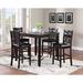 Winston Porter Jackins 4 - Person Counter Height Dining Set, Solid Wood in Black | Wayfair 2D7D0995994A4F1E874A2E26BDCBC479