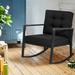 Latitude Run® Akikazu Rocking Chair Wicker/Rattan/Metal/Fabric | 33 H x 26.5 W x 36 D in | Wayfair 83BC62E2AD1140C09765AC9A235AE208
