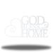 Trinx Boody God Bless Our Home Metal in White | 15 H x 30 W x 0.06 D in | Wayfair 89C213B5B6334D8CBEAC03BE5756C983