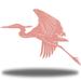 Rosecliff Heights Rondeau Heron Metal in Pink | 17 H x 24 W x 1 D in | Wayfair EE575B3678AD44E2A1826AD5A99CF1D9