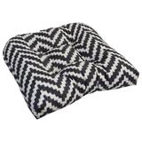 19-inch U-Shaped Spun Polyester Outdoor Tufted Dining Chair Cushion