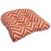 19-inch U-Shaped Spun Polyester Outdoor Tufted Dining Chair Cushion