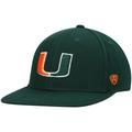 Men's Top of the World Green Miami Hurricanes Team Color Fitted Hat