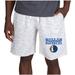 Men's Concepts Sport White/Charcoal Dallas Mavericks Alley Fleece Shorts