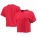 Women's League Collegiate Wear Red Wisconsin Badgers Chain Stitch Clothesline Crop Top