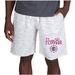 Men's Concepts Sport White/Charcoal LA Clippers Alley Fleece Shorts