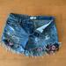 Free People Shorts | Freepeople Denim Shorts | Color: Blue/Black | Size: 29