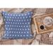 East Urban Home Ambesonne Retro Fluffy Throw Pillow Cushion Cover Polka Dots On Blue Background Romantic Classical Vintage Style Pattern | Wayfair