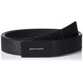 Armani Exchange Men's Made in Italy Belt, Nero-Black, 80 cm