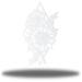Rosalind Wheeler Downers Sunflower Metal in White | 36 H x 20 W x 0.06 D in | Wayfair 62BFFA4B2AF64F66B62C0C2CD898F6D1