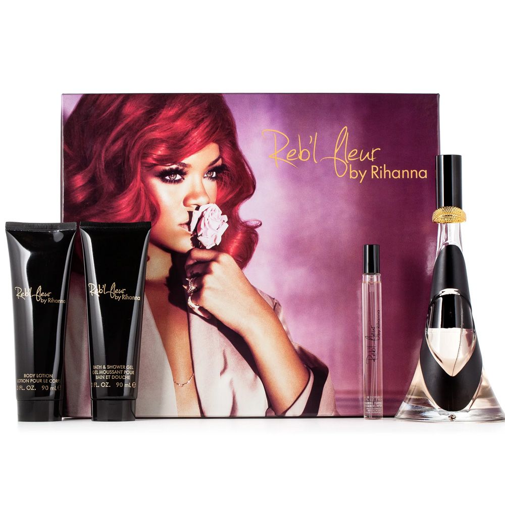 Rihanna RebL Fleur 4 Piece Set Standard Eau De Parfum for Women