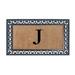 A1HC Rubber and Coir X Large Monogrammed Double Doormat, 30"X48"