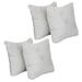 Blazing Needles 17-inch Square Synthetic Fur Throw Pillows (Set of 4)