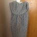 J. Crew Dresses | Jcrew Strapless Seersucker Dress, Size 6 | Color: Gray/White | Size: 6