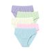Plus Size Women's Hi-Cut Cotton Brief 5-Pack by Comfort Choice in Pastel Pack (Size 10)