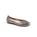 Women's Safi Ballerina Flat by SoftWalk in Pewter (Size 10 1/2 M)