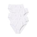 Plus Size Women's Hi-Cut Cotton Brief 5-Pack by Comfort Choice in White Pack (Size 10)