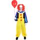 Funidelia | Pennywise Costume– IT for man Horror Movies, Killer clown - Costumes for adults, accessory fancy dress & props for Halloween, carnival & parties - Size S - Yellow