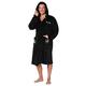Rick and Morty Mens Dressing Gowns, Fleece Hooded Robe, Rick and Morty Gifts (Black, S)