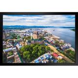 Latitude Run® Quebec City Old Port Aerial View Quebec Canada Photo Matted Framed Art Print Wall Decor 26X20 Inch Paper | Wayfair