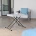 Flash Furniture Noah Height Adjustable Folding TV Tray/Laptop Table in Granite White Plastic/Resin/Metal in Gray | Wayfair DAD-YCZ-66X-GW-GG