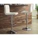 Signature Design by Ashley Bellatier 2-Piece Bar Stool Upholstered/Leather/Metal/Faux leather in Gray/White | 16.25 W x 18 D in | Wayfair PKG000064