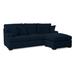 Blue/Brown Sectional - Braxton Culler Cambria 97" Wide Reverible Sofa & Chaise w/ Ottoman | 40 H x 97 W x 38 D in | Wayfair