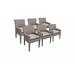 Lark Manor™ Amjad Patio Dining Chair w/ Cushion Metal in Gray | 35 H x 23 W x 21 D in | Wayfair FLORENCE-TKC297b-DC-3x-C-ASH