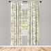 East Urban Home English Garden Floral Semi-Sheer Rod Pocket Curtain Panels Polyester | 63 H in | Wayfair 73E4C8D91DE44B7E8CF0972DCD6F3871