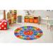 39 x 39 x 0.25 in Rug - Zoomie Kids ABC Alphabet Numbers Educational Learning Game Play Kids Circle Time Rug Carpet Classroom Playroom | Wayfair