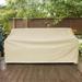 Arlmont & Co. Furniture Protector Heavy Duty Patio Sofa Cover Metal in White/Brown | 33 H x 58 W x 32 D in | Wayfair