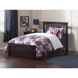 Mission Twin XL Traditonal Bed with Matching Footboard in Espresso