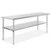 72 x 24 Inch NSF Stainless Steel Commercial Prep Table by GRIDMANN